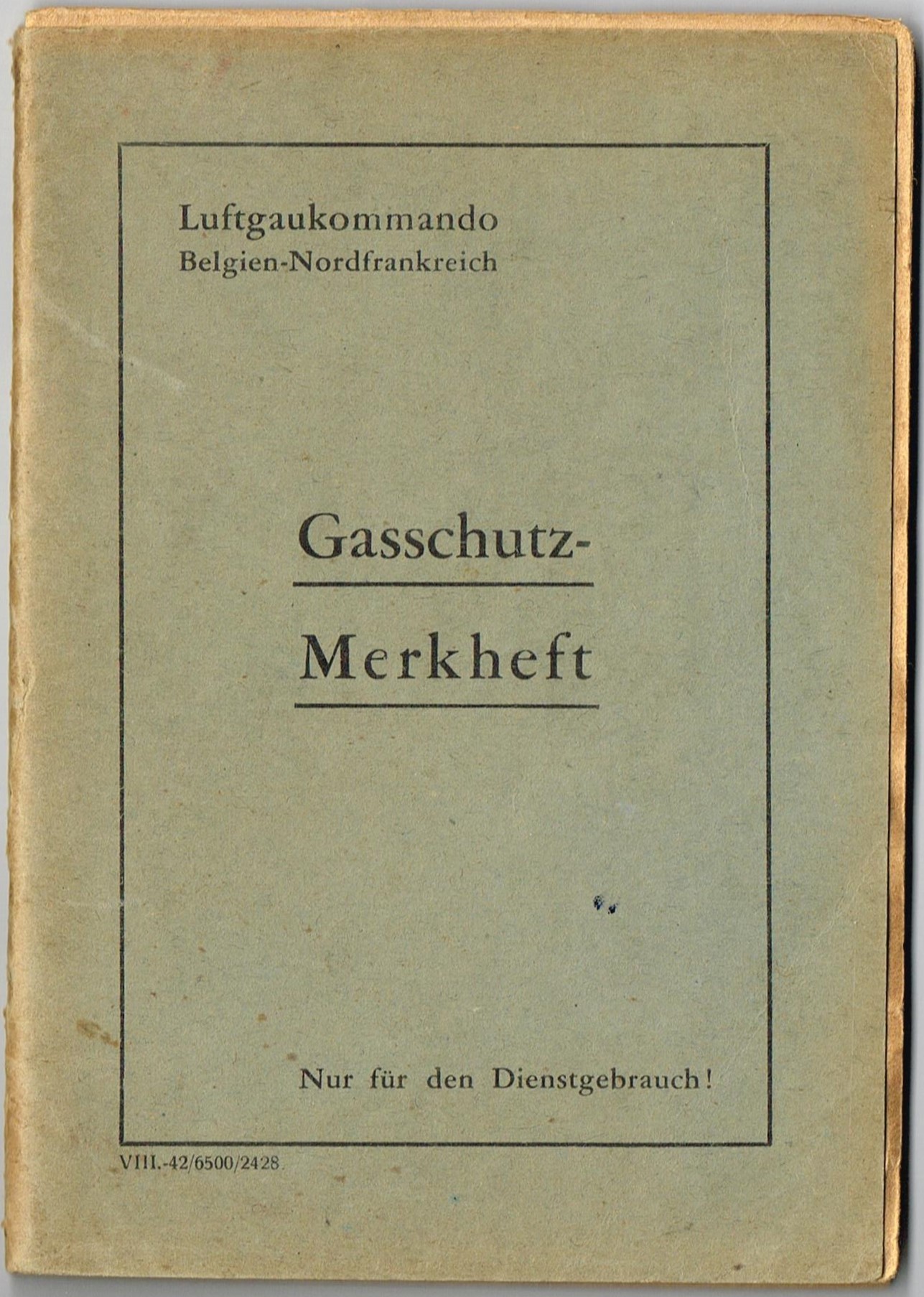 Gasschutz Merkheft